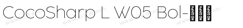 CocoSharp L W05 Bol字体转换